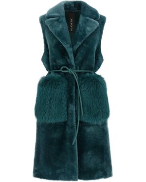 Blancha 'Merino Straight Volpe Shadow' Vest - Green