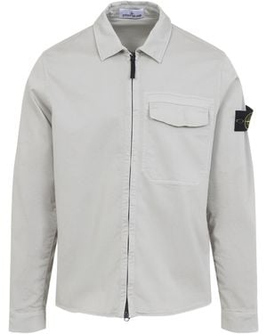 Stone Island Cotton Elastane Shirt - Gray