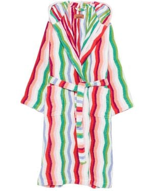 Missoni Hooded Accessory With Multicolor Stripes - Red