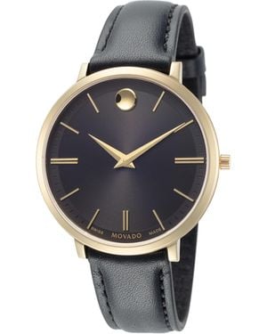 Movado 35Mm Ultra Slim Quartz Watch 0607091 - Metallic