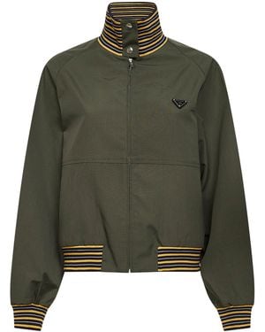 Prada Military Twill Blouson - Green