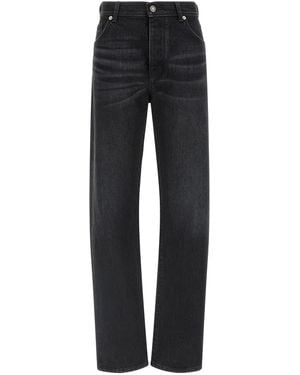 Fendi Stitching Jeans With Visible Thread - Black