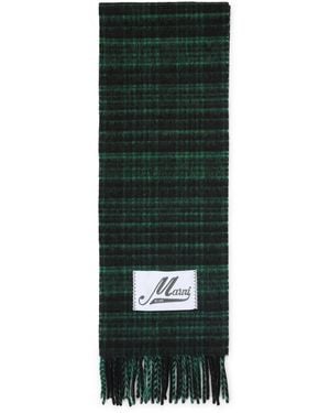 Marni Elegant Wool Blend Scarf - Green