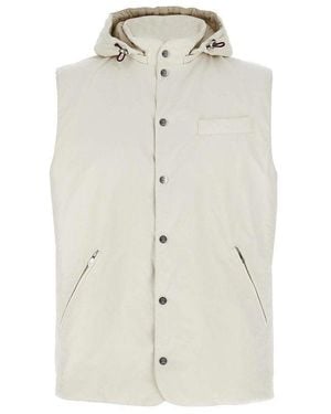 Brunello Cucinelli Off Hooded Jacket - White