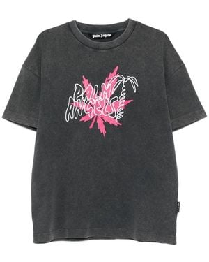 Palm Angels T-Shirt Cotton - Gray