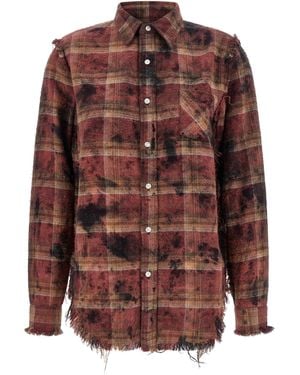 R13 Fringed Shirt - Brown