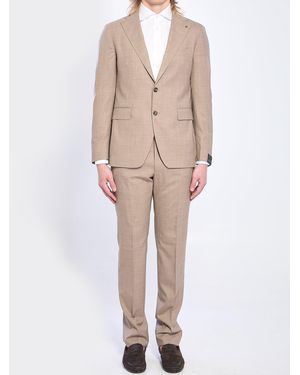 Tagliatore Single-Breasted Suit - Natural