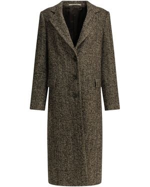 Tagliatore Long Coat "Amanda" - Brown