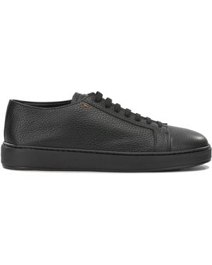 Santoni "Dumps" Low-Top Sneakers - Black