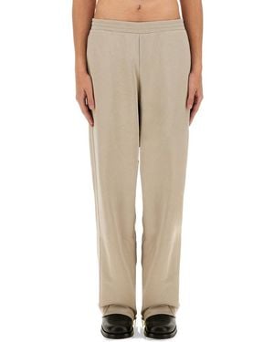 Helmut Lang Jogging Pants With Zipper - Natural