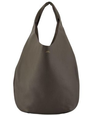 A.P.C. Le Neige Shoulder Bag – – Leather – - Brown