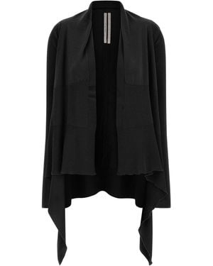 Rick Owens 'Medium Wrap' Cardigan - Black
