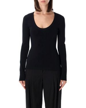 Stella McCartney Compact Knit Top - Black