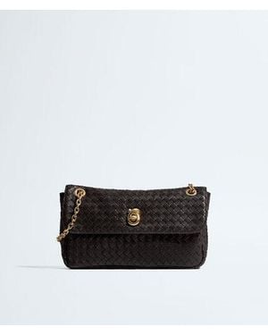 Bottega Veneta Intrecciato Shoulder Bag - Black