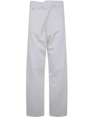 DARKPARK "Ines" Fold Over Tencel Denim - Gray