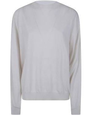 Sofie D ́hoore "Muscat" Long Sleeve Crew Neck Pullover - Gray