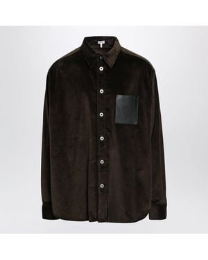 Loewe Cotton Corduroy Shirt - Black