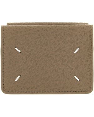Maison Margiela 'Four Stitches' Compact Wallet - Brown