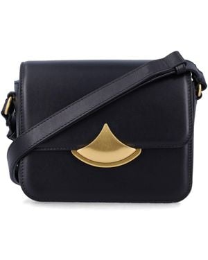 Sessun Genuine Leather Shoulder Bag - Blue