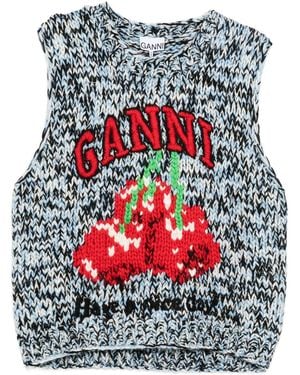 Ganni Wool Vest - Red