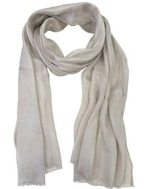 Seventy Light Woven Semi-Sheer Scarf - Gray