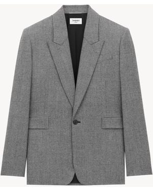 Saint Laurent Blazer Jacket - Gray