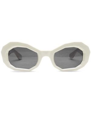 Amiri Honeycomb Sunglasses- Alabaster - Gray