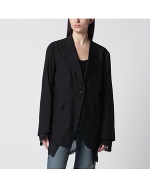 Our Legacy Reversible Drip Blazer - Black