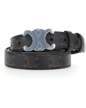 Celine Medium 25Mm Belt - Black