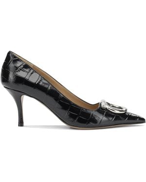 Ferragamo Maxi Gancini 70Mm Pumps - Black