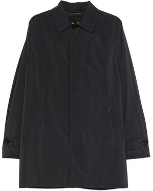 Moorer Point Collar Rainwear - Black