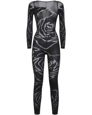 Wolford Rose Shadow Jumpsuit For - Black