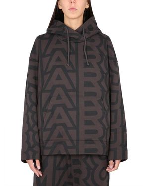 Marc Jacobs Monogram Logo Sweatshirt - Gray