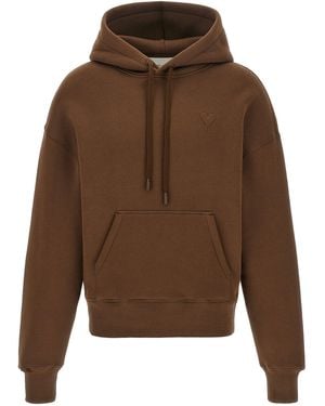 Ami Paris 'Ami De Cœur' Hoodie - Brown