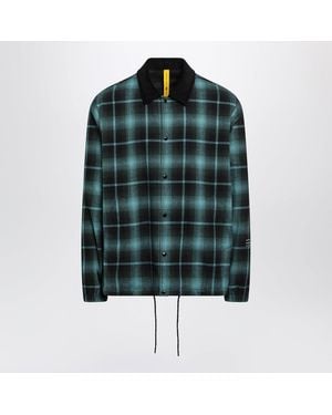 Moncler Genius Ryūha And Cotton Shirt Jacket - Green