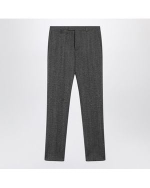 Gucci Mouliné Fabric Pants - Gray