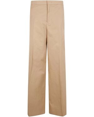 Jil Sander Wide Leg Pants - Natural
