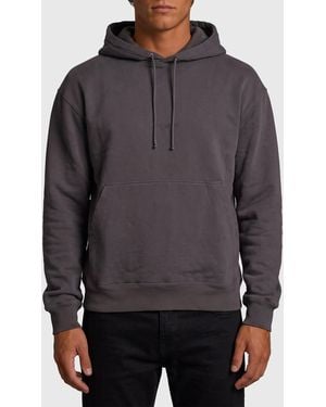 Saint Laurent Hoodie With Logo - Gray