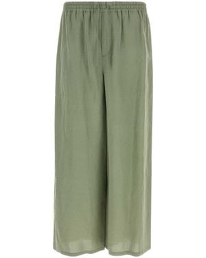Loewe Viscose Blend Paula S Ibiza Wide-Leg Pant - Green