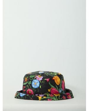 Gucci Printed Silk Twill Cloche Hat - Green