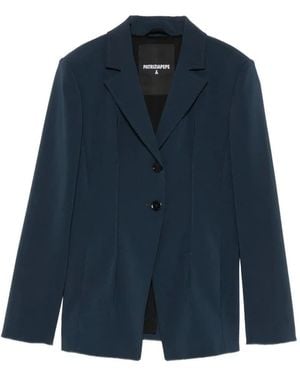 Patrizia Pepe Single-Breasted Blazer - Blue