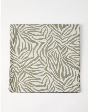 Brunello Cucinelli Silk Printed Scarf - Metallic