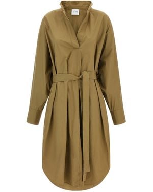 Nude Chemisier Dress - Green