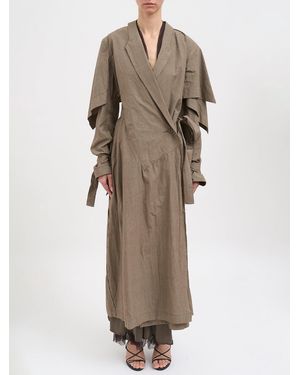 Yehuafan Asymmetric Cotton Trench - Natural