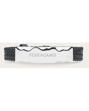 Ferragamo Leather Brass Bracelet - Natural