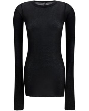 Rick Owens Long-Sleeve Top - Black