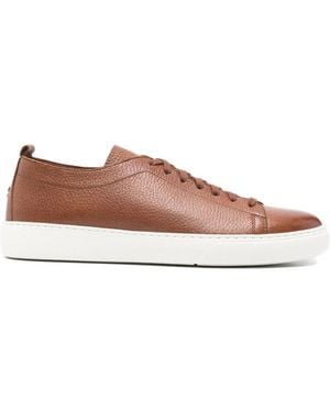 Henderson Sneaker With Deer Textured Finish - Brown