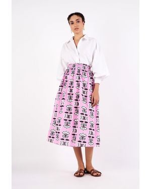 Beyond By Vera 1353 Amber Skirt - Pink