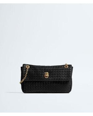 Bottega Veneta Intrecciato Shoulder Bag - Black