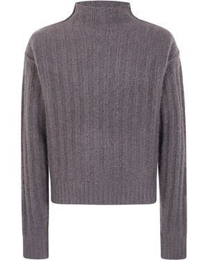 Rick Owens Turtle Neck Sweater - Gray